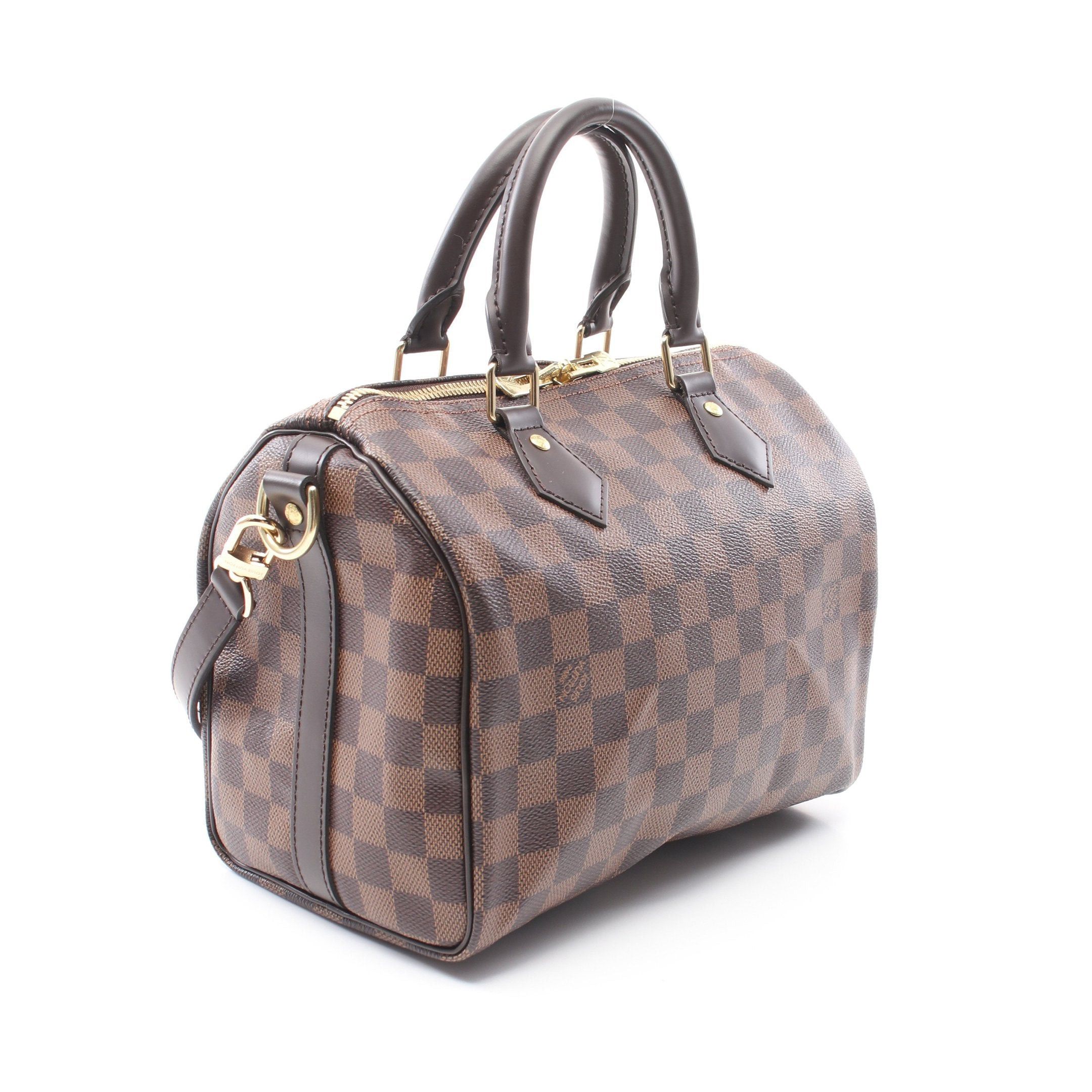 Louis Vuitton Louis Vuitton Speedy 25 Damier Ebene Handbag Leather Brown Size ONE SIZE - 2 Thumbnail