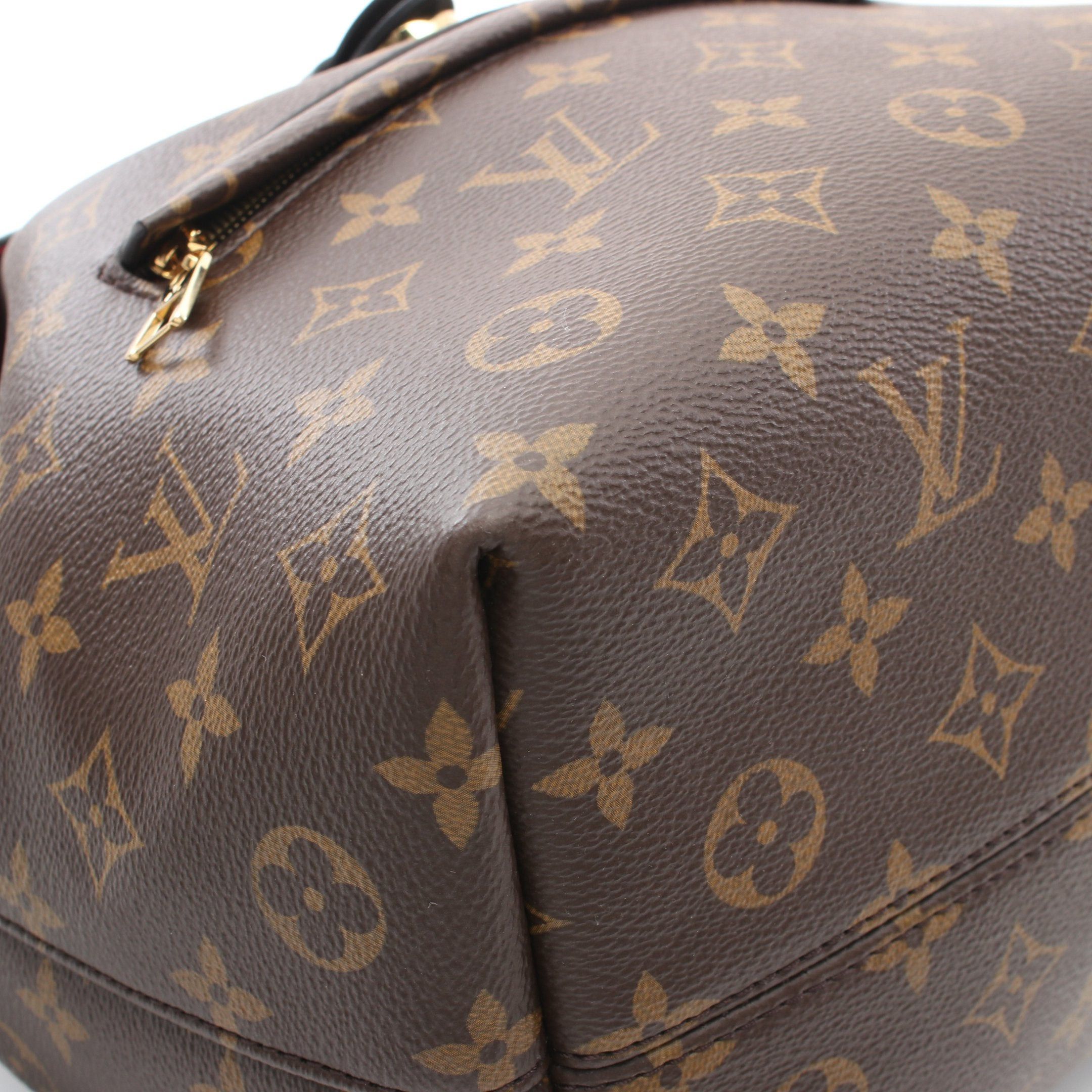 Louis Vuitton Louis Vuitton Montsouris Nm Pm Monogram Backpack Rucksack Leather Brown Black Size ONE SIZE - 5 Thumbnail