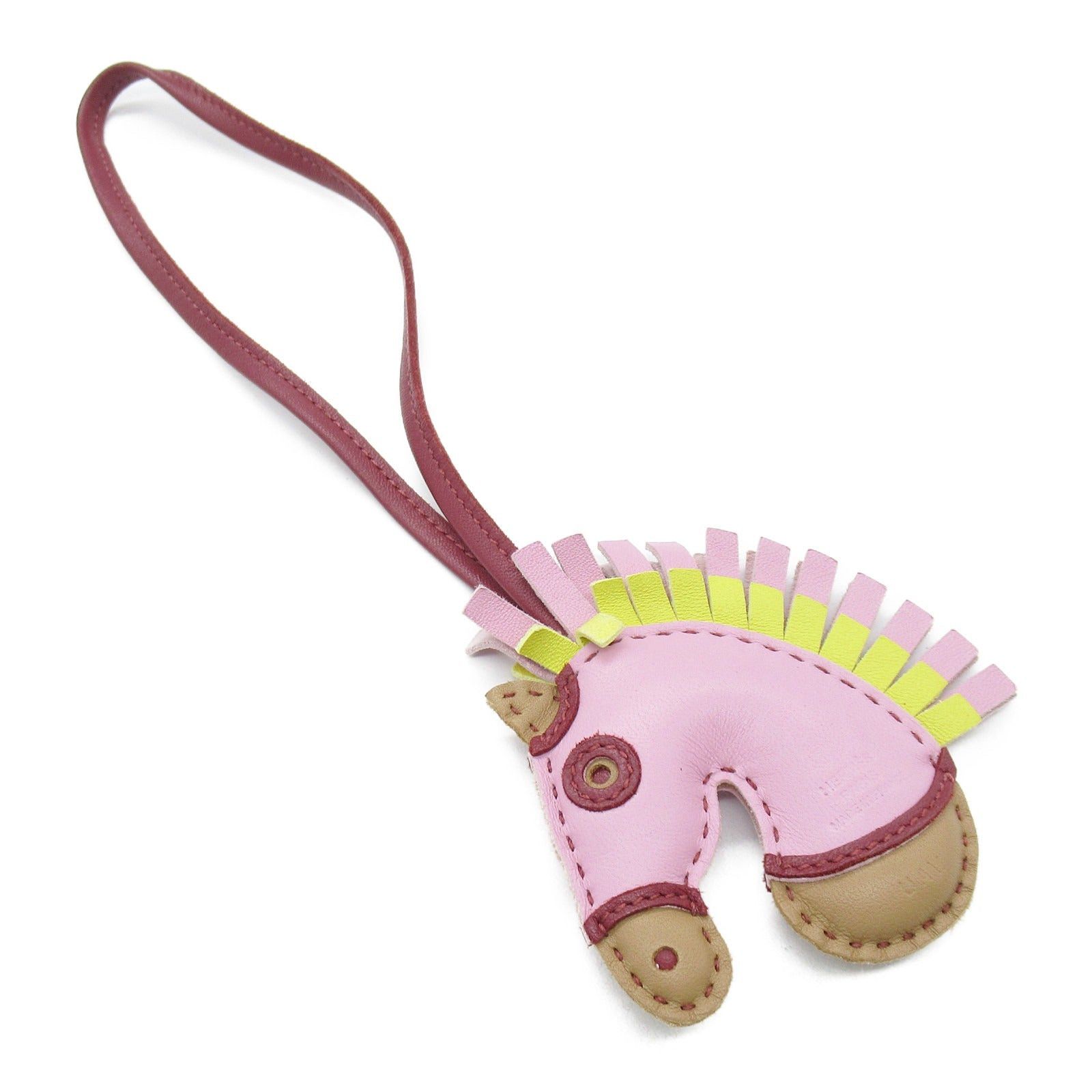 Hermes Hermes Jeezy Savannah Bag Charm Leather Aagneau Pink U Stamp Size ONE SIZE - 3 Thumbnail
