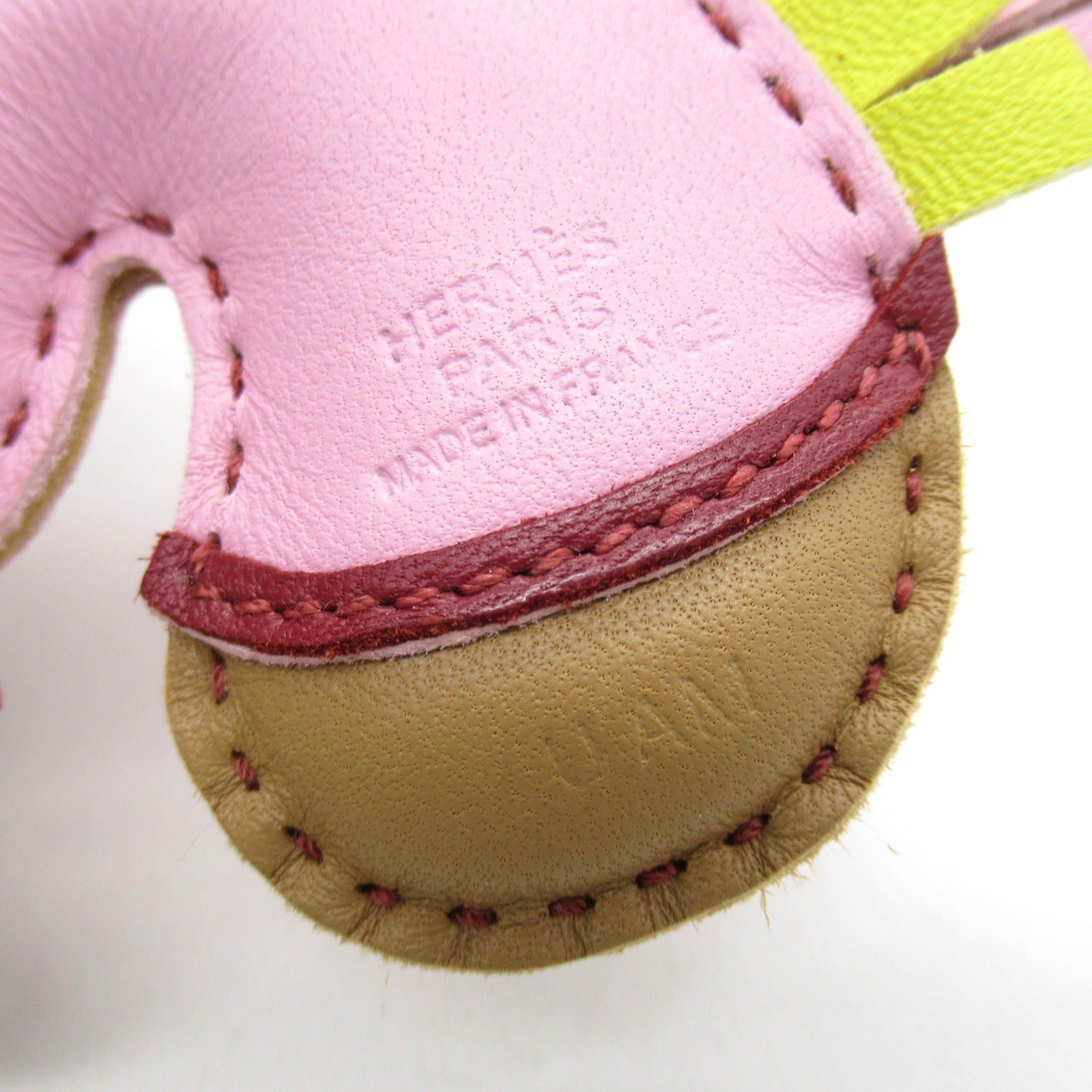 Hermes Hermes Jeezy Savannah Bag Charm Leather Aagneau Pink U Stamp Size ONE SIZE - 4 Thumbnail