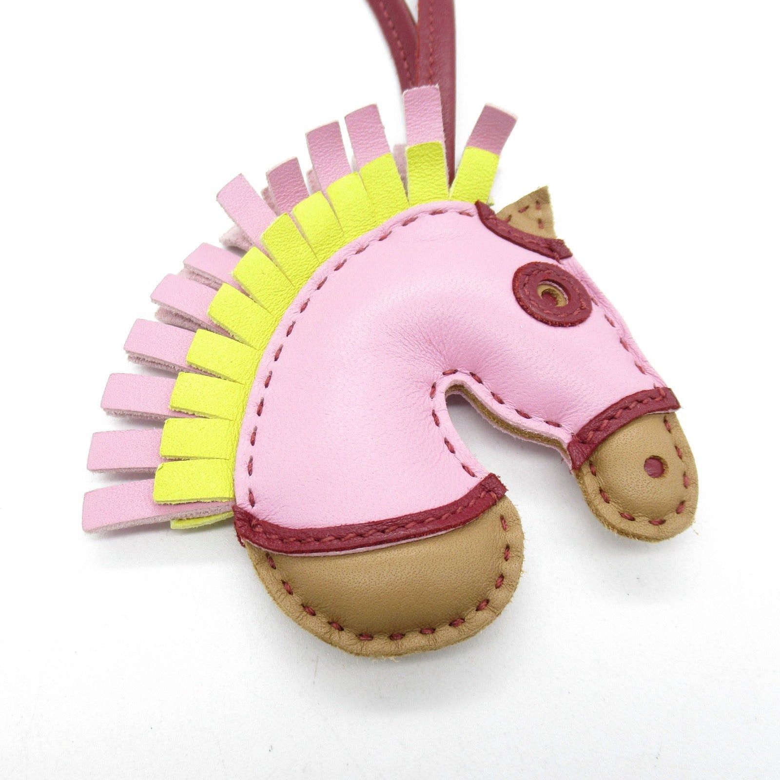 Hermes Hermes Jeezy Savannah Bag Charm Leather Aagneau Pink U Stamp Size ONE SIZE - 2 Thumbnail