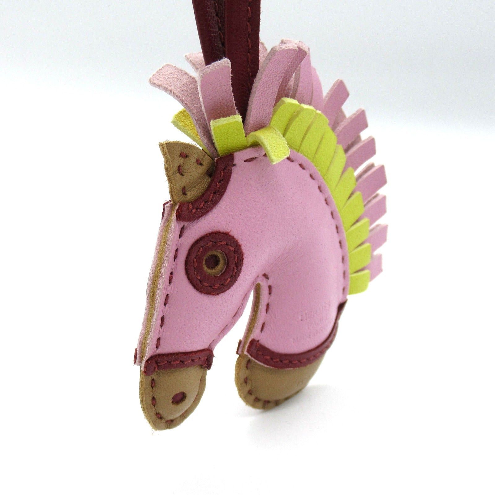 Hermes Hermes Jeezy Savannah Bag Charm Leather Aagneau Pink U Stamp Size ONE SIZE - 6 Thumbnail