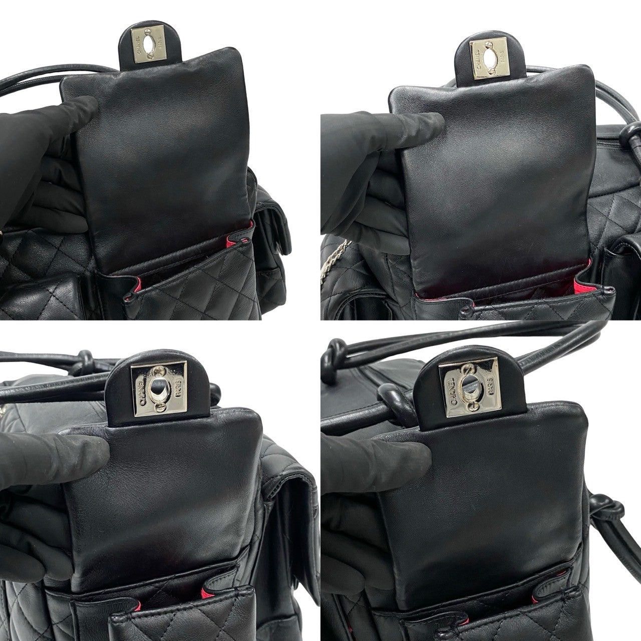 Chanel Chanel Handbag Black Leather Size ONE SIZE - 8 Thumbnail