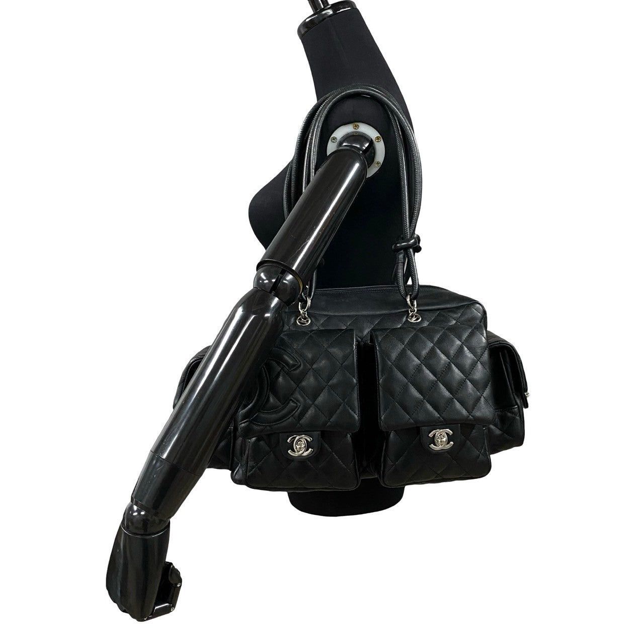Chanel Chanel Handbag Black Leather Size ONE SIZE - 2 Thumbnail