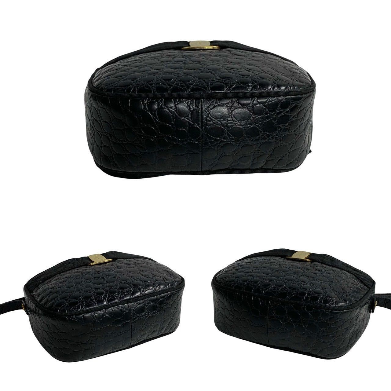 Salvatore Ferragamo Salvatore Ferragamo Shoulder Bag Black Leather Size ONE SIZE - 6 Thumbnail