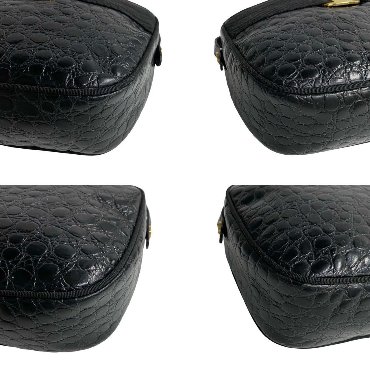 Salvatore Ferragamo Salvatore Ferragamo Shoulder Bag Black Leather Size ONE SIZE - 7 Thumbnail