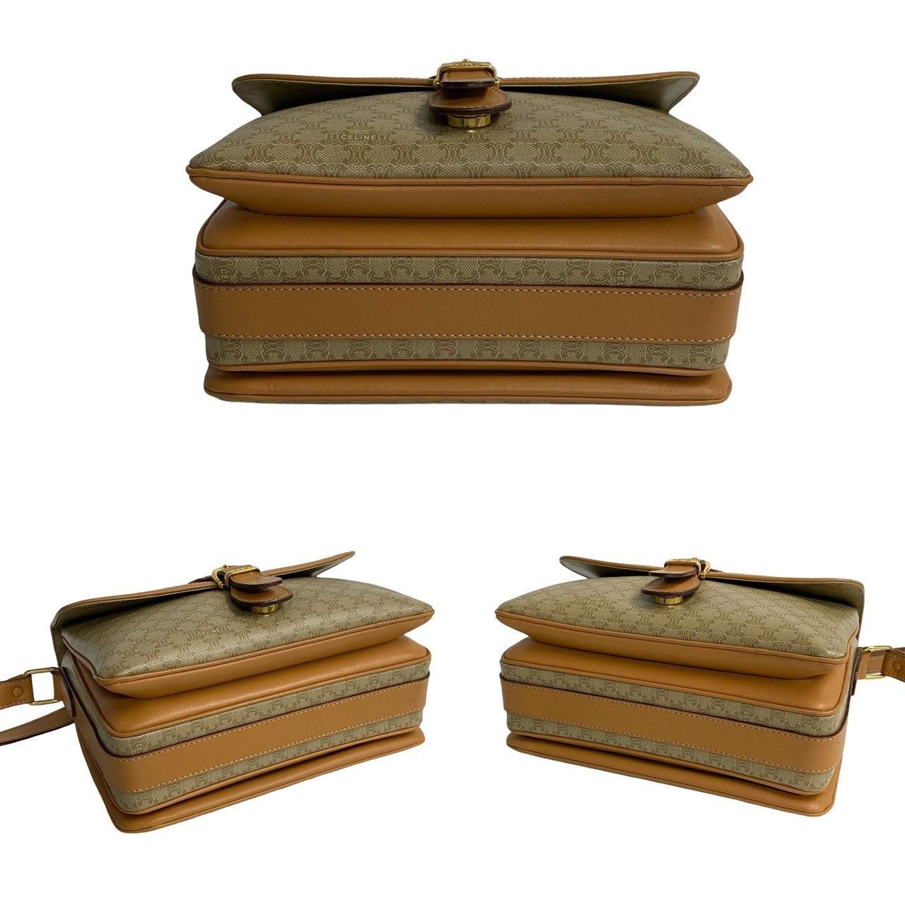 Celine Celine Shoulder Bag Neutrals Leather Size ONE SIZE - 6 Thumbnail