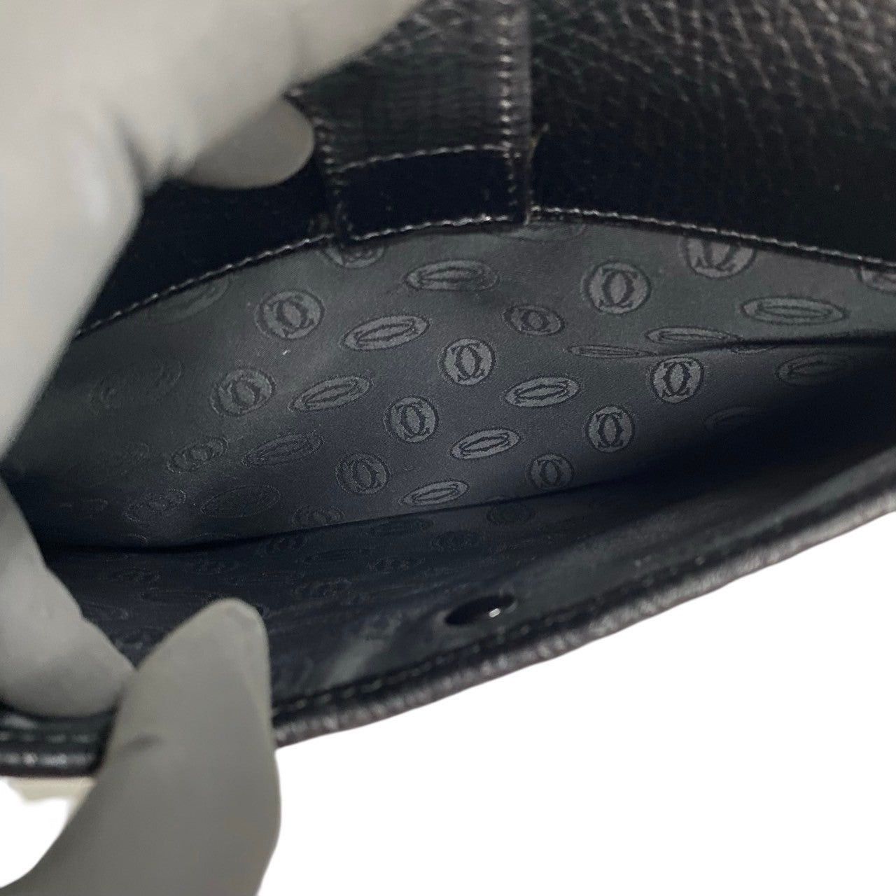 Cartier Cartier Shoulder Bag Black Leather Size ONE SIZE - 9 Thumbnail