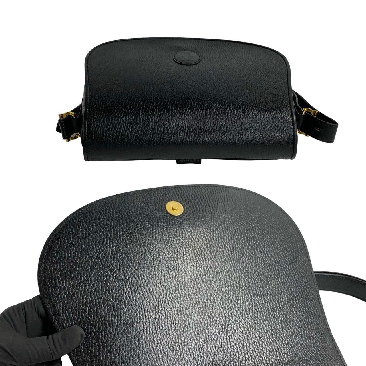 Cartier Cartier Shoulder Bag Black Leather Size ONE SIZE - 7 Thumbnail