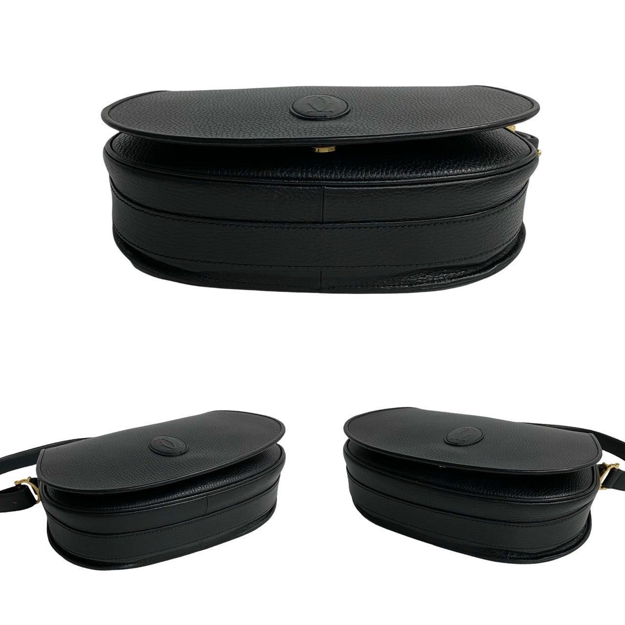 Cartier Cartier Shoulder Bag Black Leather Size ONE SIZE - 6 Thumbnail