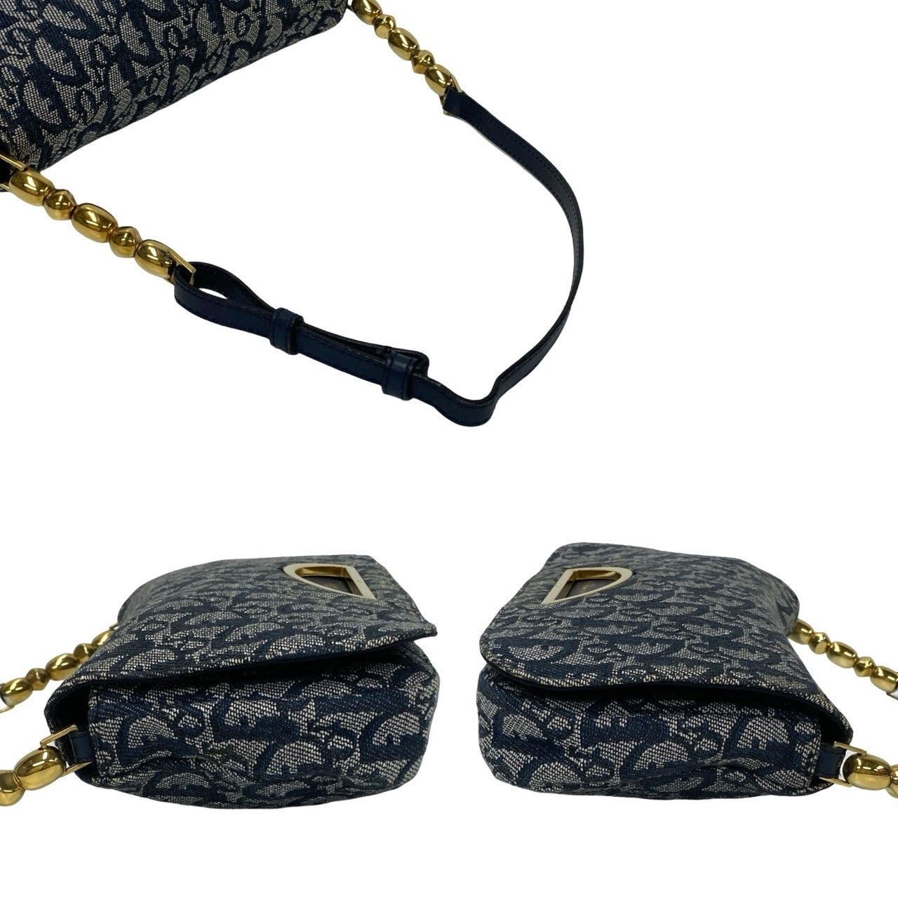 Dior Dior Shoulder Bag Blue Cotton Size ONE SIZE - 5 Thumbnail