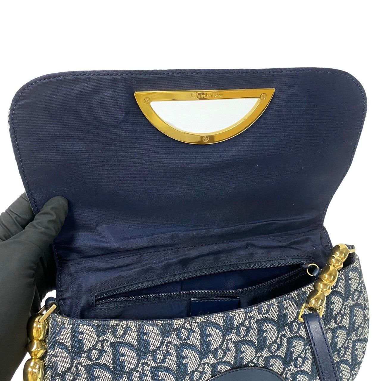 Dior Dior Shoulder Bag Blue Cotton Size ONE SIZE - 8 Thumbnail