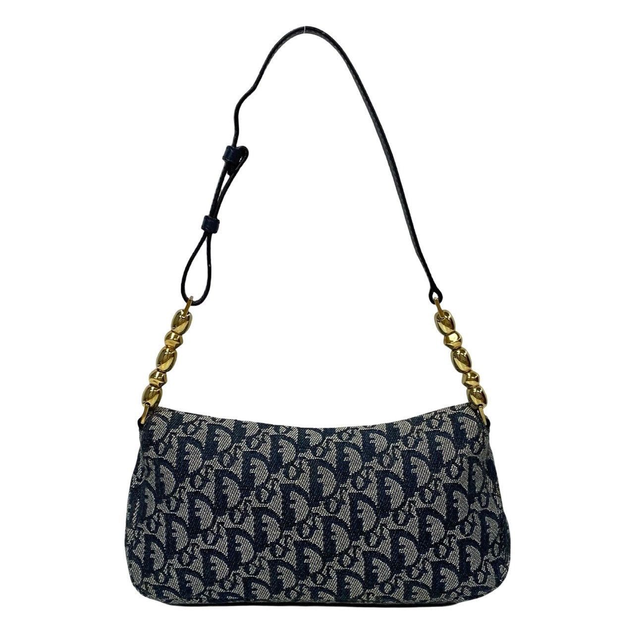 Dior Dior Shoulder Bag Blue Cotton Size ONE SIZE - 4 Thumbnail