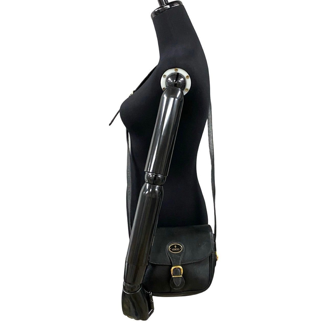 Gucci Gucci Shoulder Bag Black Leather Size ONE SIZE - 2 Thumbnail