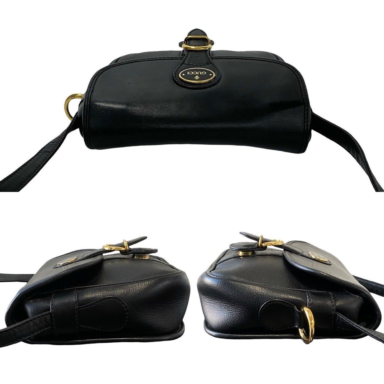 Gucci Gucci Shoulder Bag Black Leather Size ONE SIZE - 5 Thumbnail