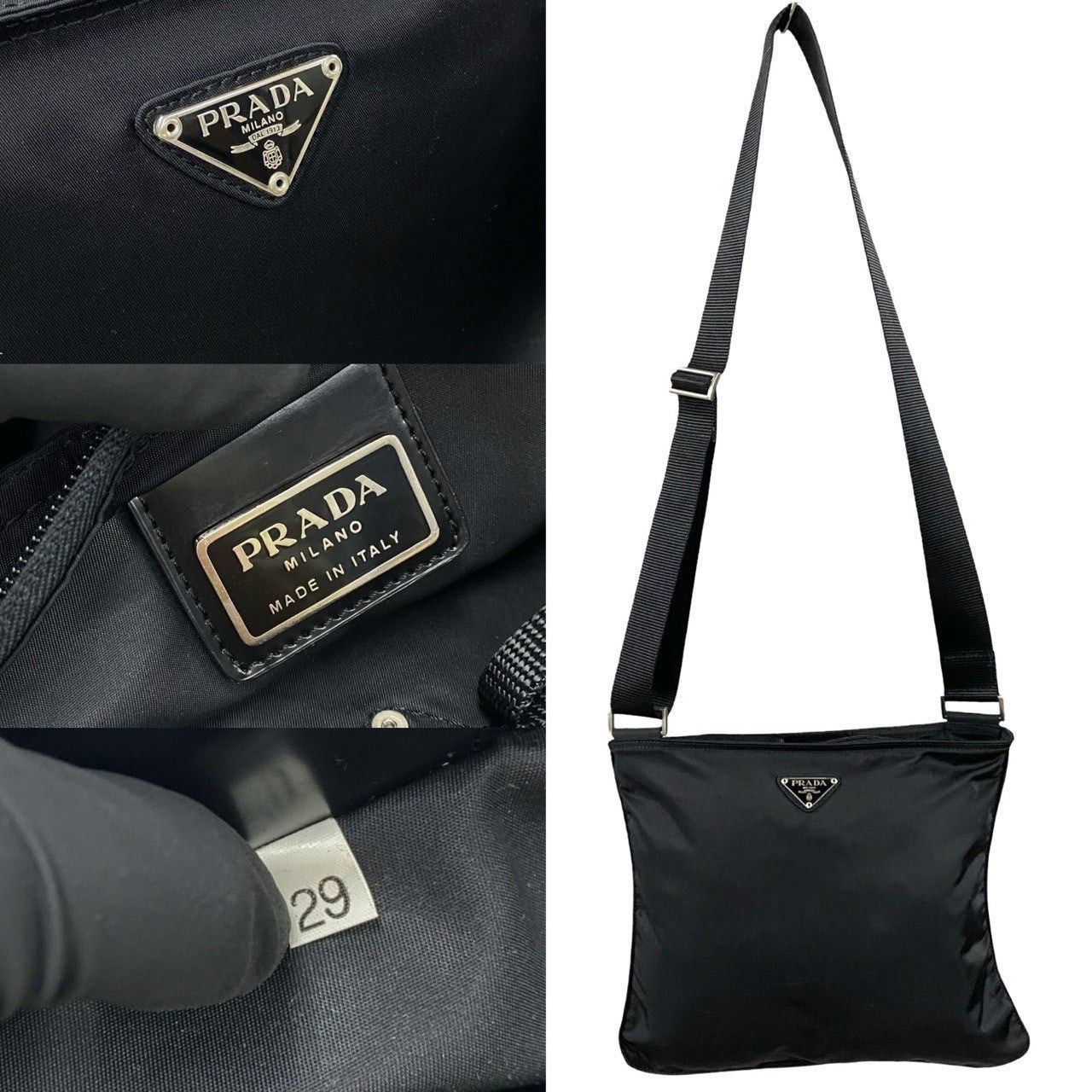 Prada Prada Shoulder Bag Black Synthetic Size ONE SIZE - 3 Thumbnail