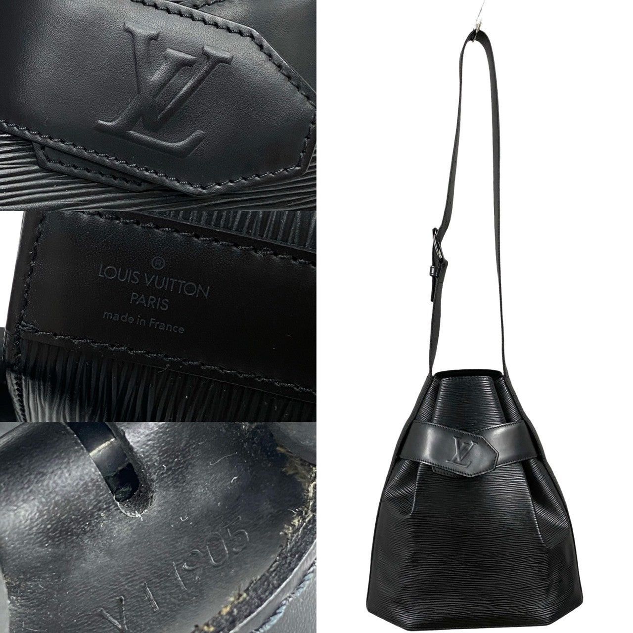 Louis Vuitton Louis Vuitton Shoulder Bag Black Leather Size ONE SIZE - 3 Thumbnail