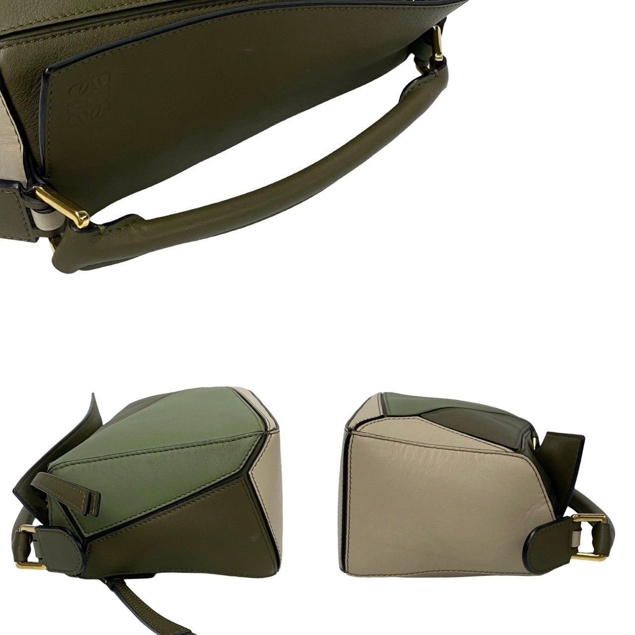 Loewe Loewe Shoulder Bag Green Leather Size ONE SIZE - 5 Thumbnail
