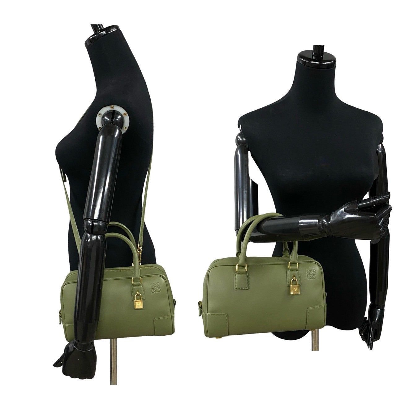 Loewe Loewe Handbag Green Leather Size ONE SIZE - 2 Thumbnail