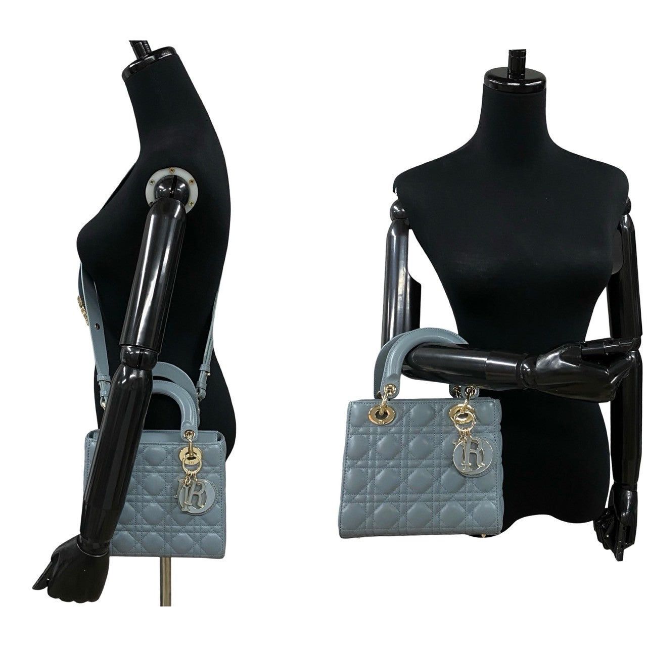Dior Dior Shoulder Bag Blue Leather Size ONE SIZE - 2 Thumbnail
