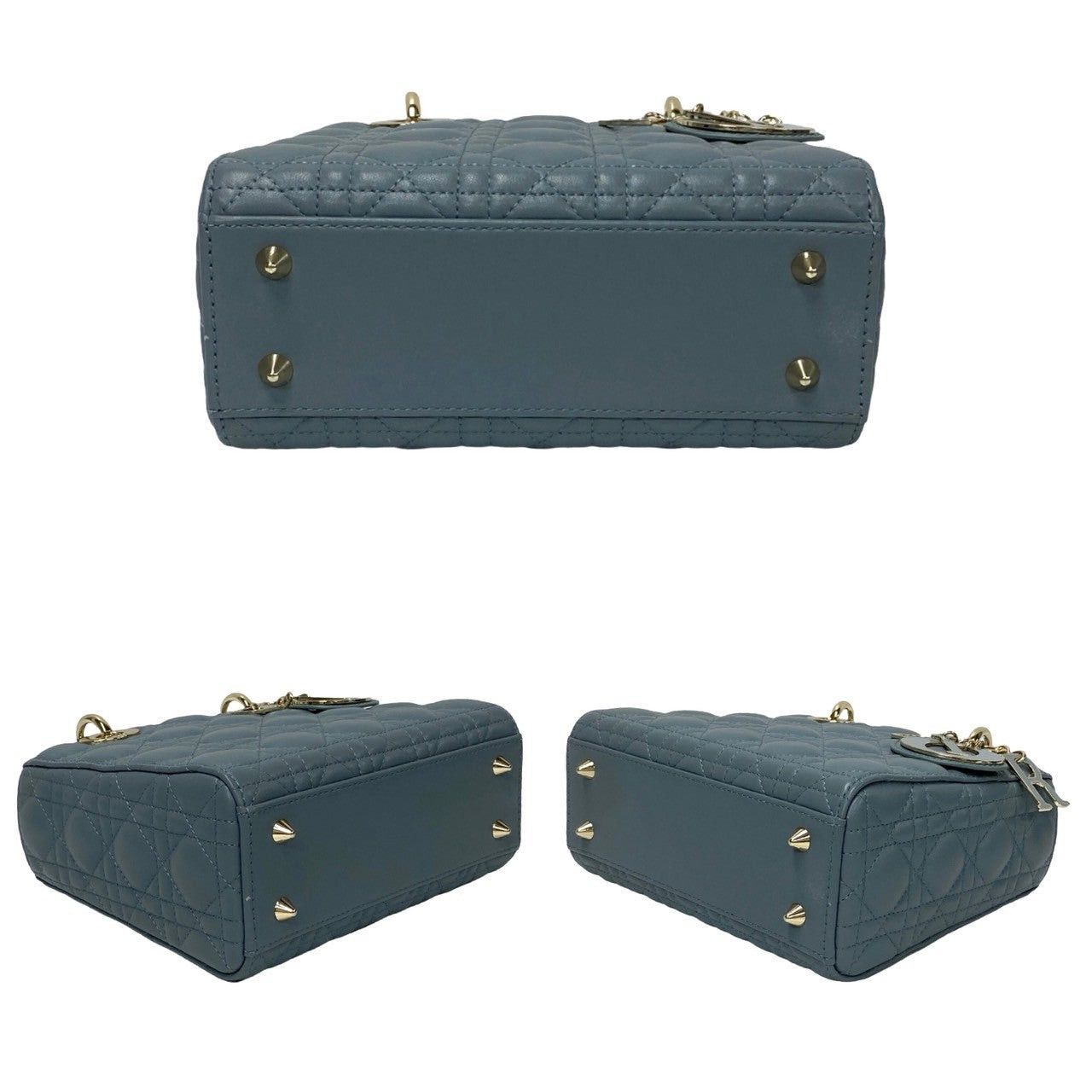 Dior Dior Shoulder Bag Blue Leather Size ONE SIZE - 6 Thumbnail
