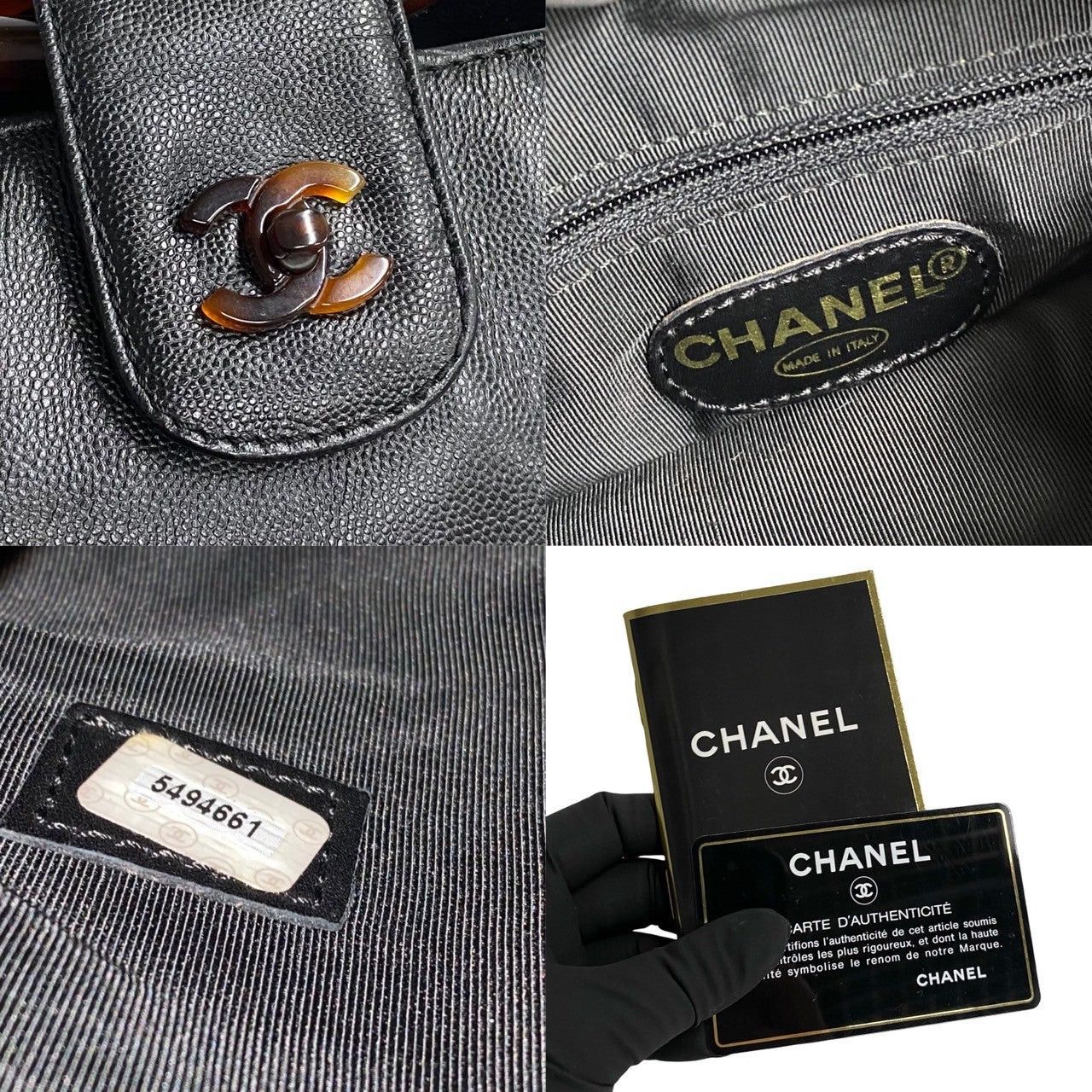 Chanel Chanel Handbag Black Plastic Size ONE SIZE - 3 Thumbnail