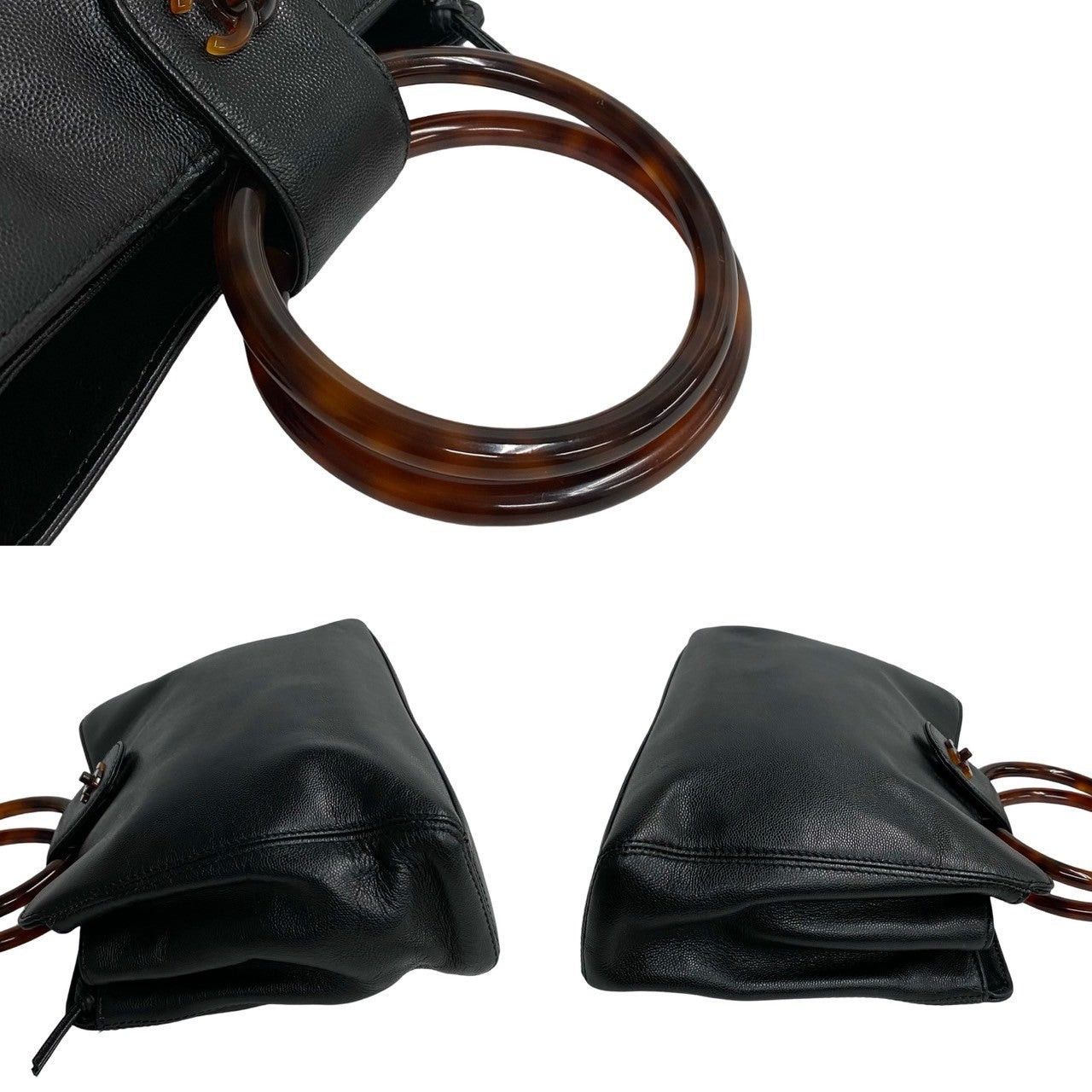 Chanel Chanel Handbag Black Plastic Size ONE SIZE - 6 Thumbnail