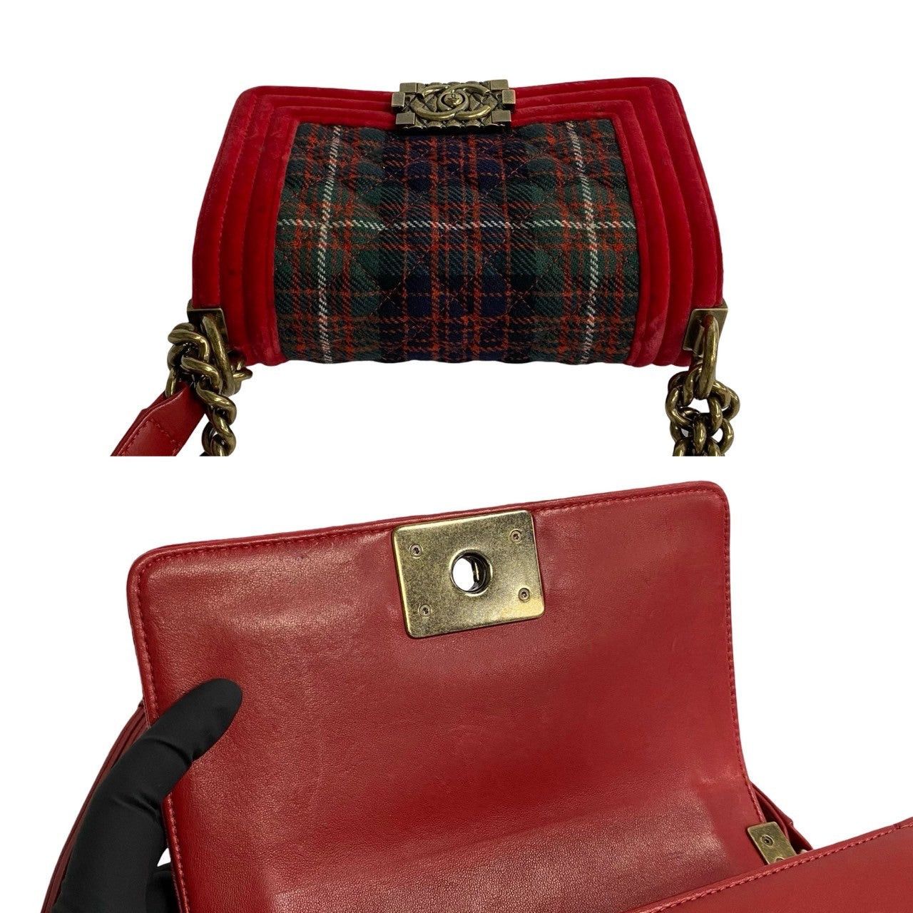 Chanel Chanel Shoulder Bag Red Leather Size ONE SIZE - 7 Thumbnail