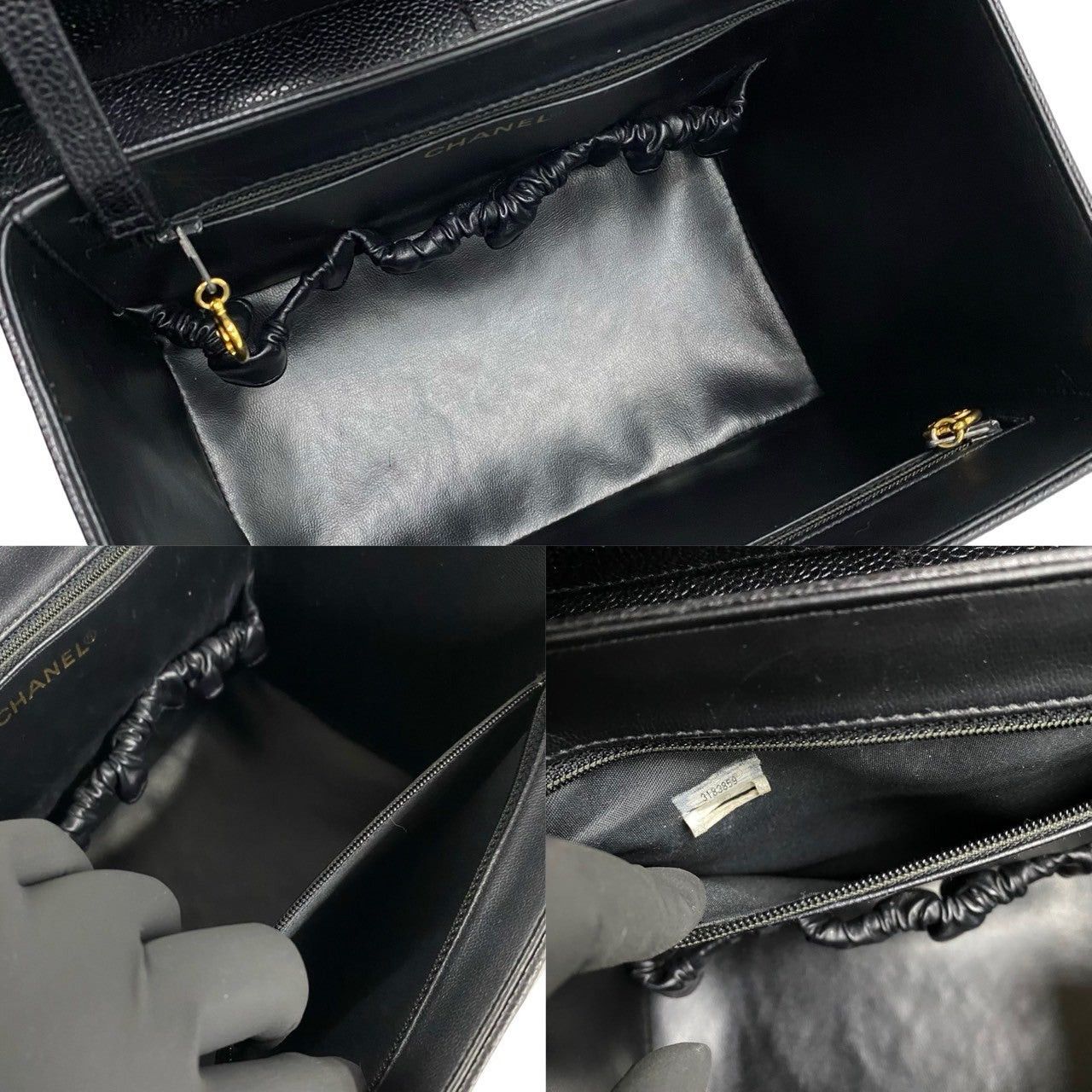 Chanel Chanel Handbag Black Leather Size ONE SIZE - 9 Thumbnail