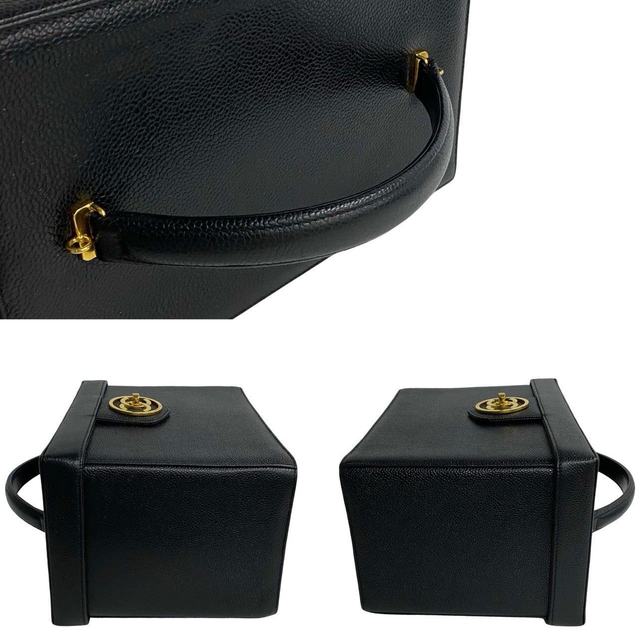 Chanel Chanel Handbag Black Leather Size ONE SIZE - 5 Thumbnail