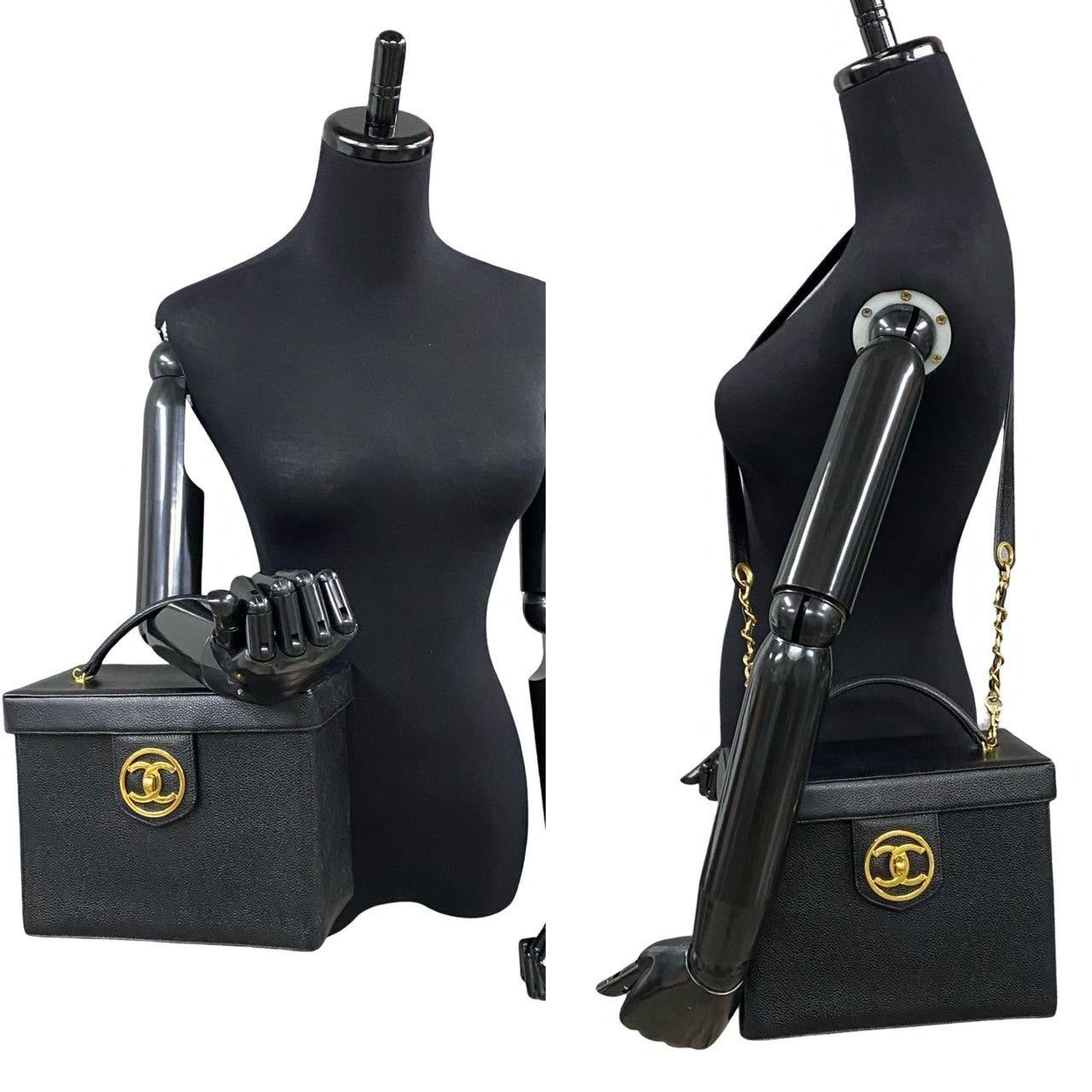 Chanel Chanel Handbag Black Leather Size ONE SIZE - 2 Thumbnail