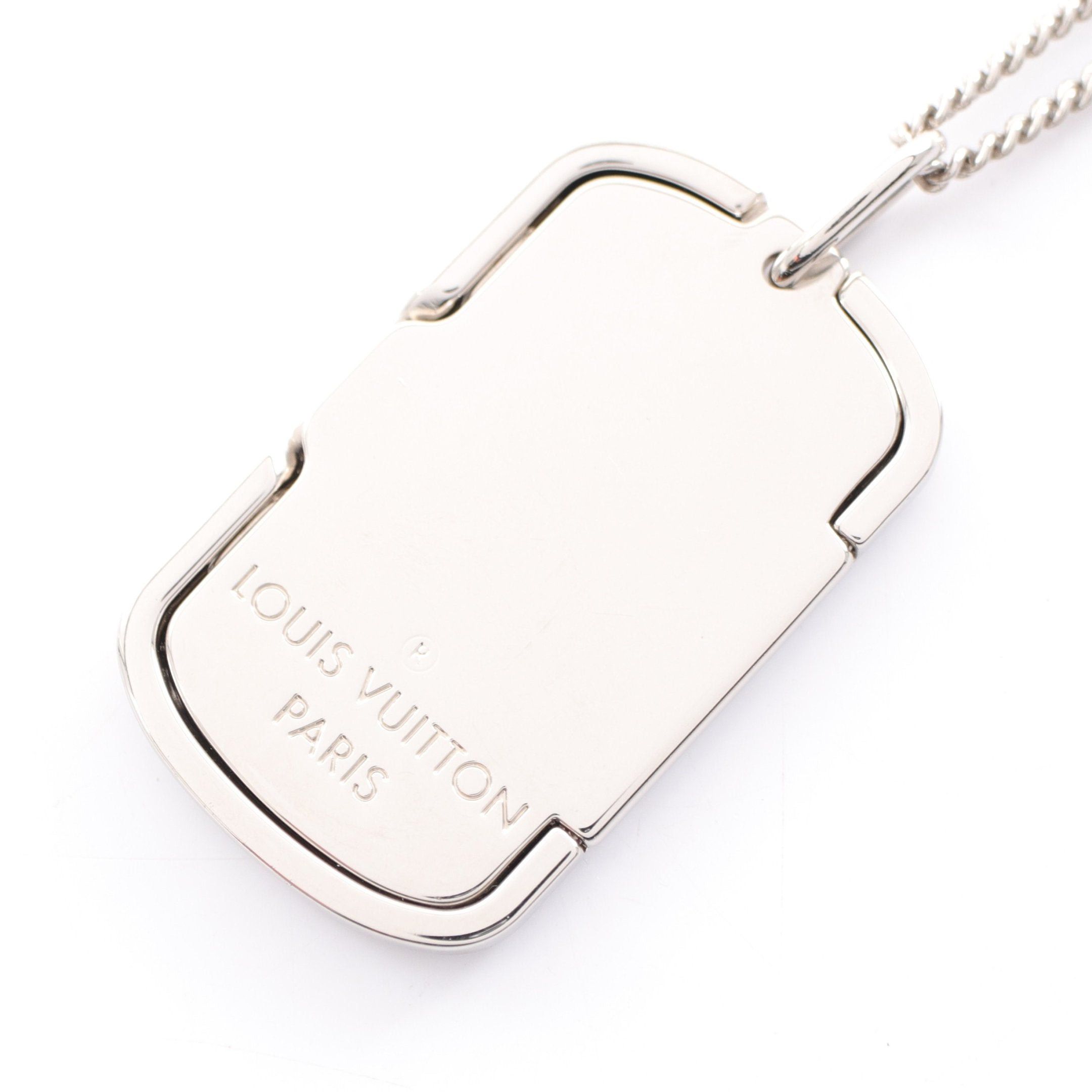 Louis Vuitton Louis Vuitton Locket Necklace Monogram Silver Size ONE SIZE - 2 Thumbnail