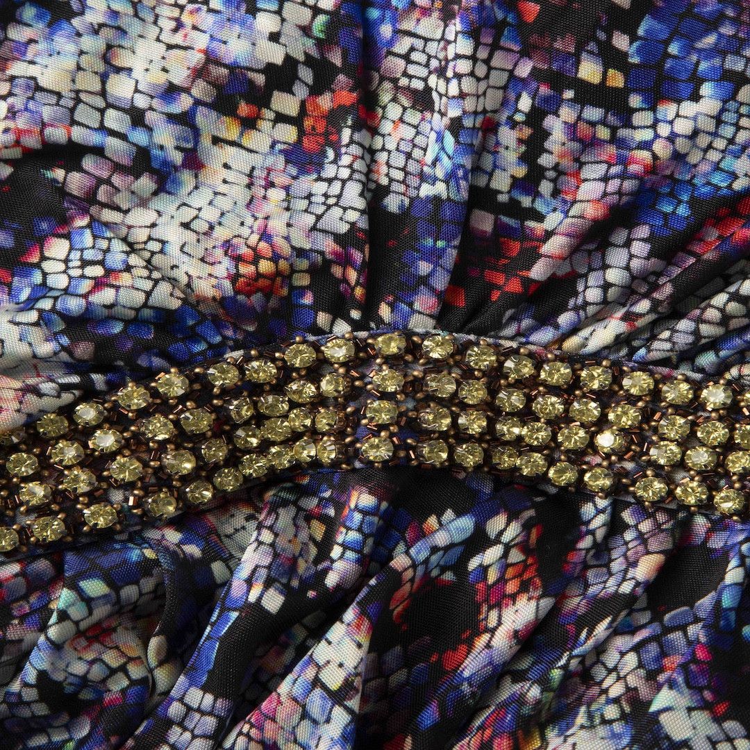 Other Patterned Gemstone Detail Midi Dress Size M / US 6-8 / IT 42-44 - 4 Thumbnail