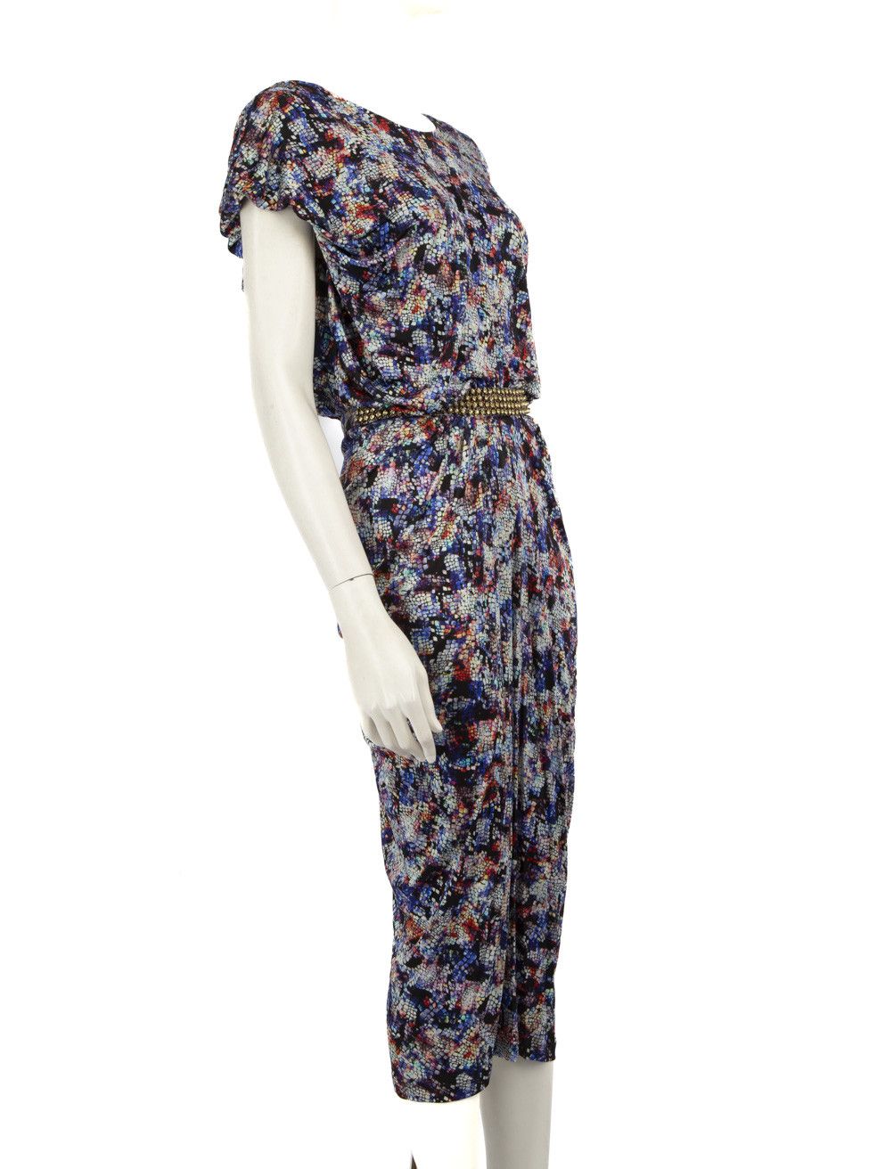 Other Patterned Gemstone Detail Midi Dress Size M / US 6-8 / IT 42-44 - 2 Thumbnail