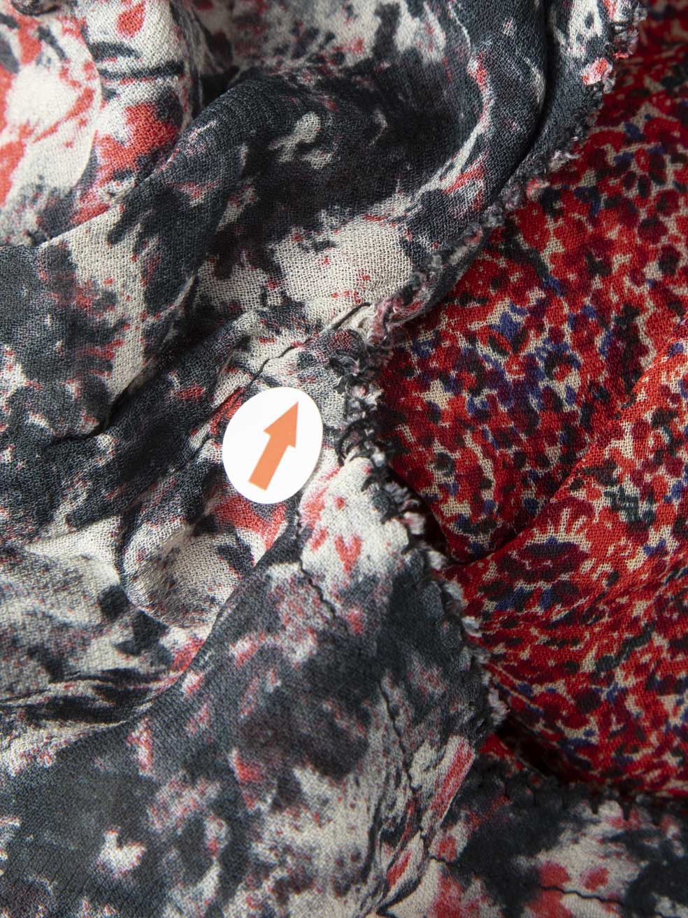 Isabel Marant Isabel Marant Étoile Abstract Print Short Sleeve Dress Size XS / US 0-2 / IT 36-38 - 5 Thumbnail