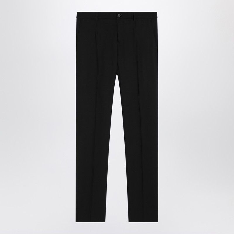 Dolce & Gabbana Dolce&Gabbana Black Single-Breasted Virgin Wool Suit Size US L / EU 52-54 / 3 - 2 Thumbnail