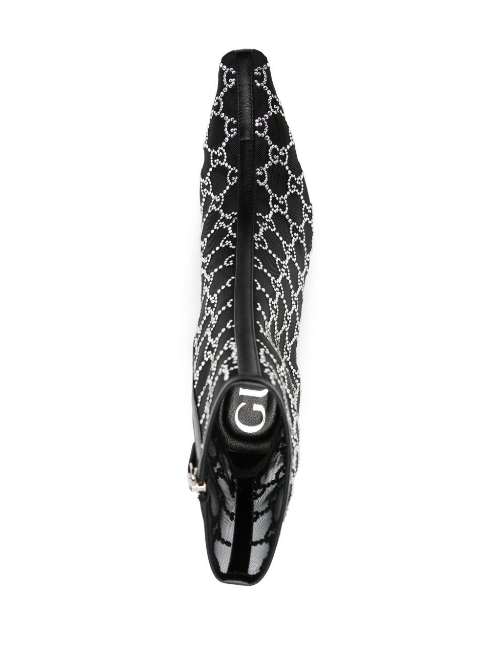 Gucci $3.8k VALUE 85mm GG-motif crystals ankle boots Size US 7 / IT 37 - 3 Thumbnail