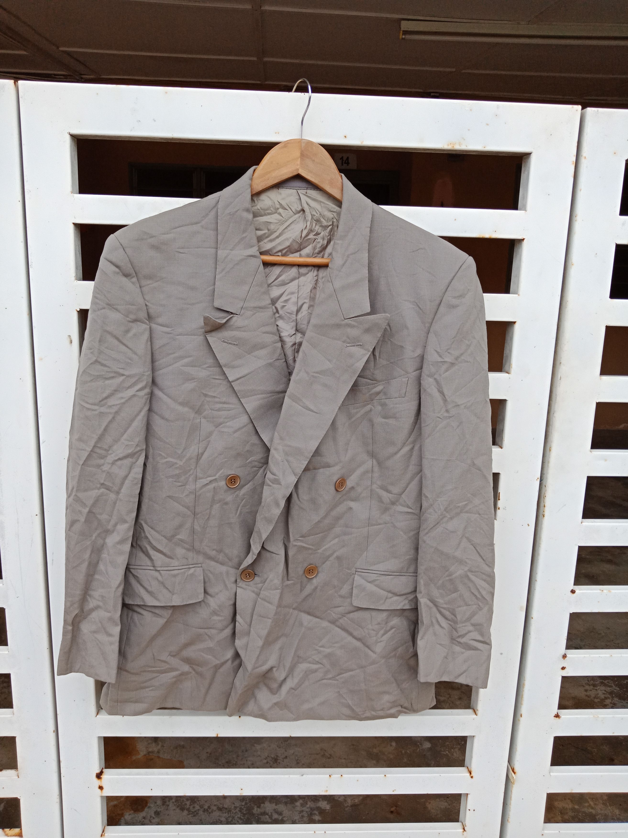 Yves Saint Laurent Yves Saint Laurent Gray Coat Blazer Size US M / EU 48-50 / 2 - 1 Thumbnail