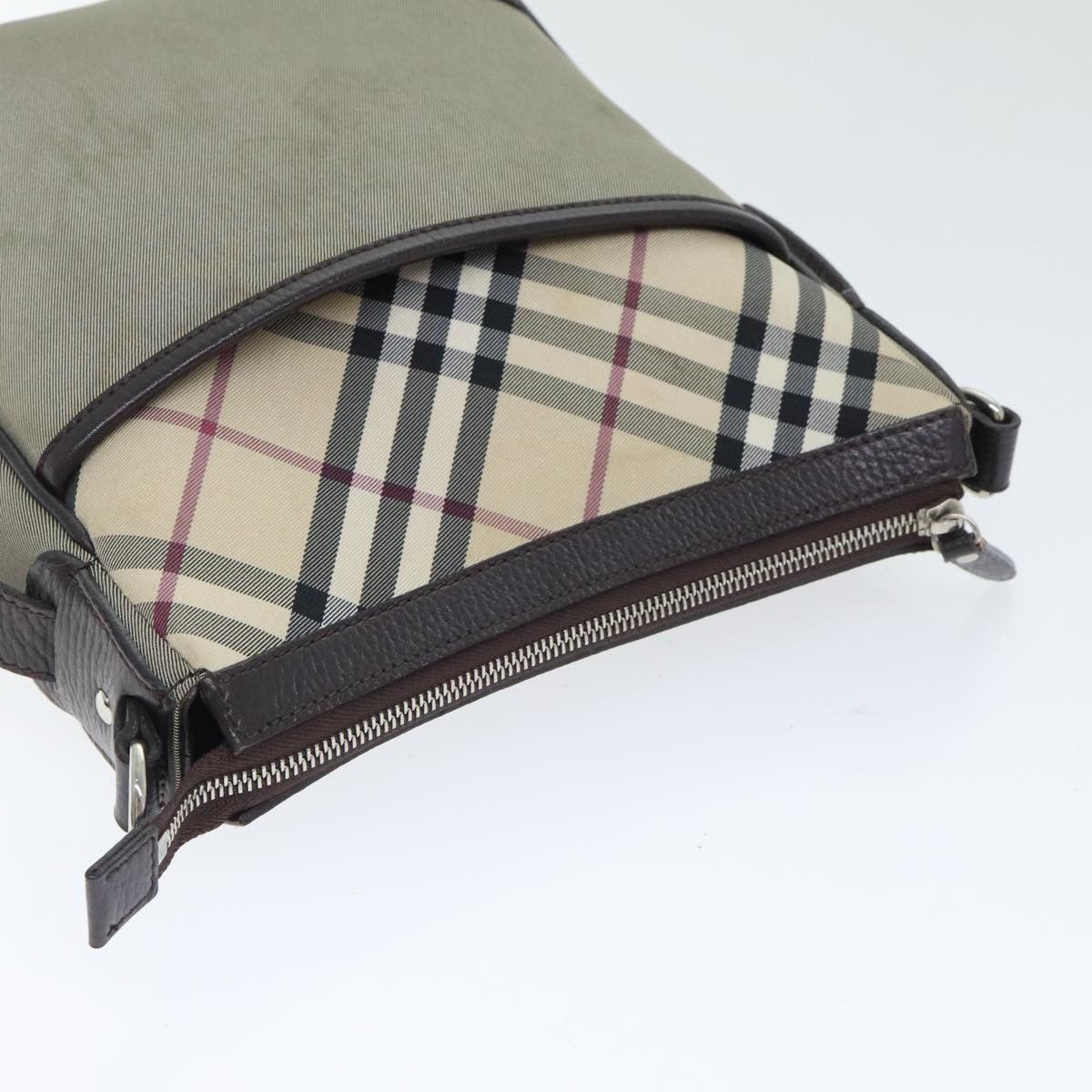 Burberry Nova Check Grey Synthetic Shoulder Bag (Pre-Owned) Size ONE SIZE - 16 Thumbnail