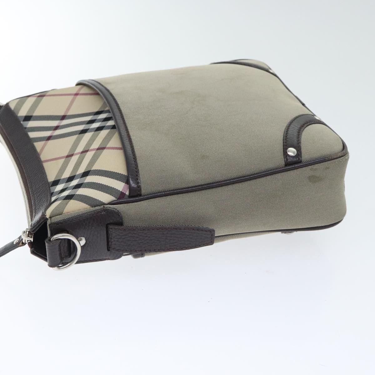 Burberry Nova Check Grey Synthetic Shoulder Bag (Pre-Owned) Size ONE SIZE - 4 Thumbnail