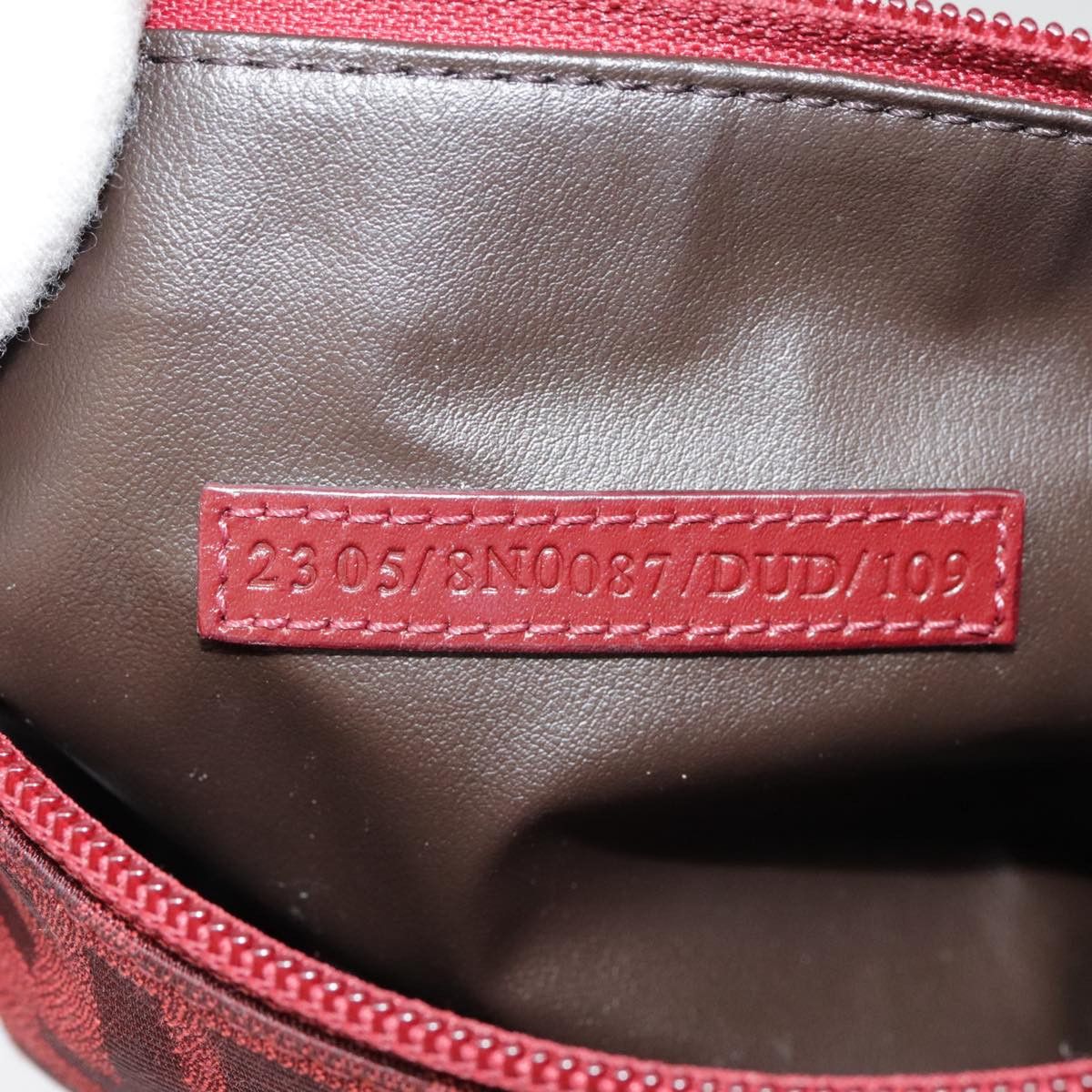 Fendi Red Canvas Clutch Bag (Pre-Owned) Size ONE SIZE - 12 Thumbnail