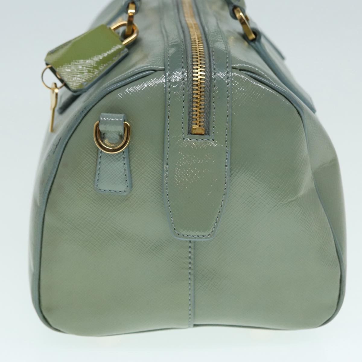 Prada Green Patent Leather Handbag (Pre-Owned) Size ONE SIZE - 3 Thumbnail