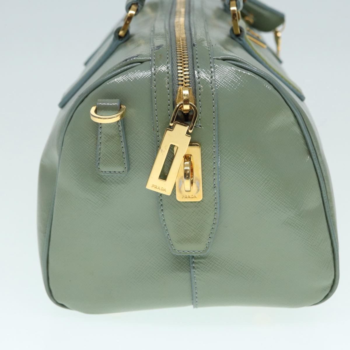 Prada Green Patent Leather Handbag (Pre-Owned) Size ONE SIZE - 4 Thumbnail