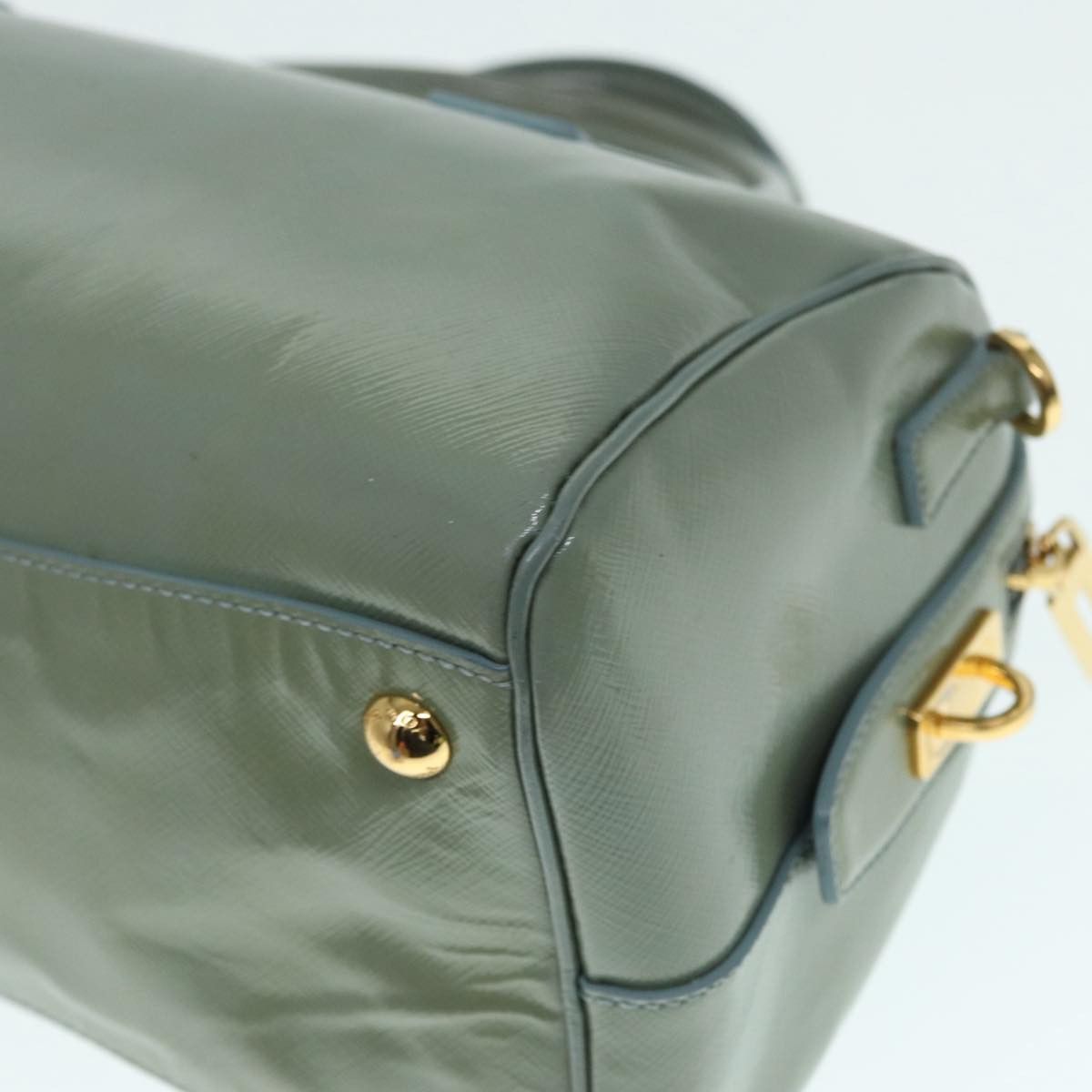 Prada Green Patent Leather Handbag (Pre-Owned) Size ONE SIZE - 10 Thumbnail
