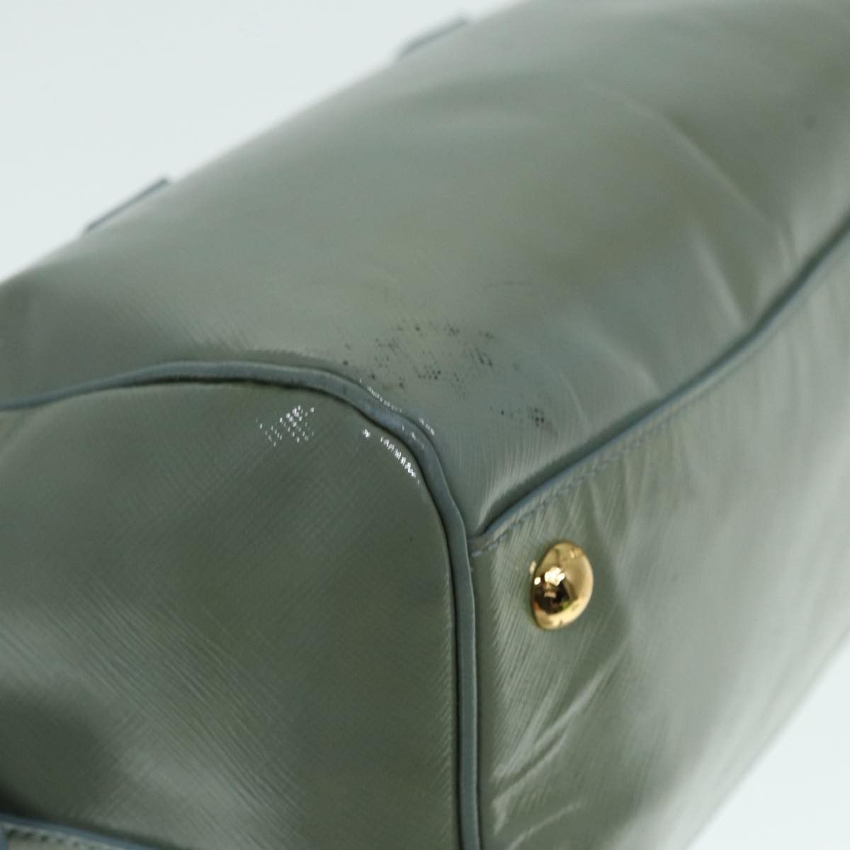 Prada Green Patent Leather Handbag (Pre-Owned) Size ONE SIZE - 9 Thumbnail