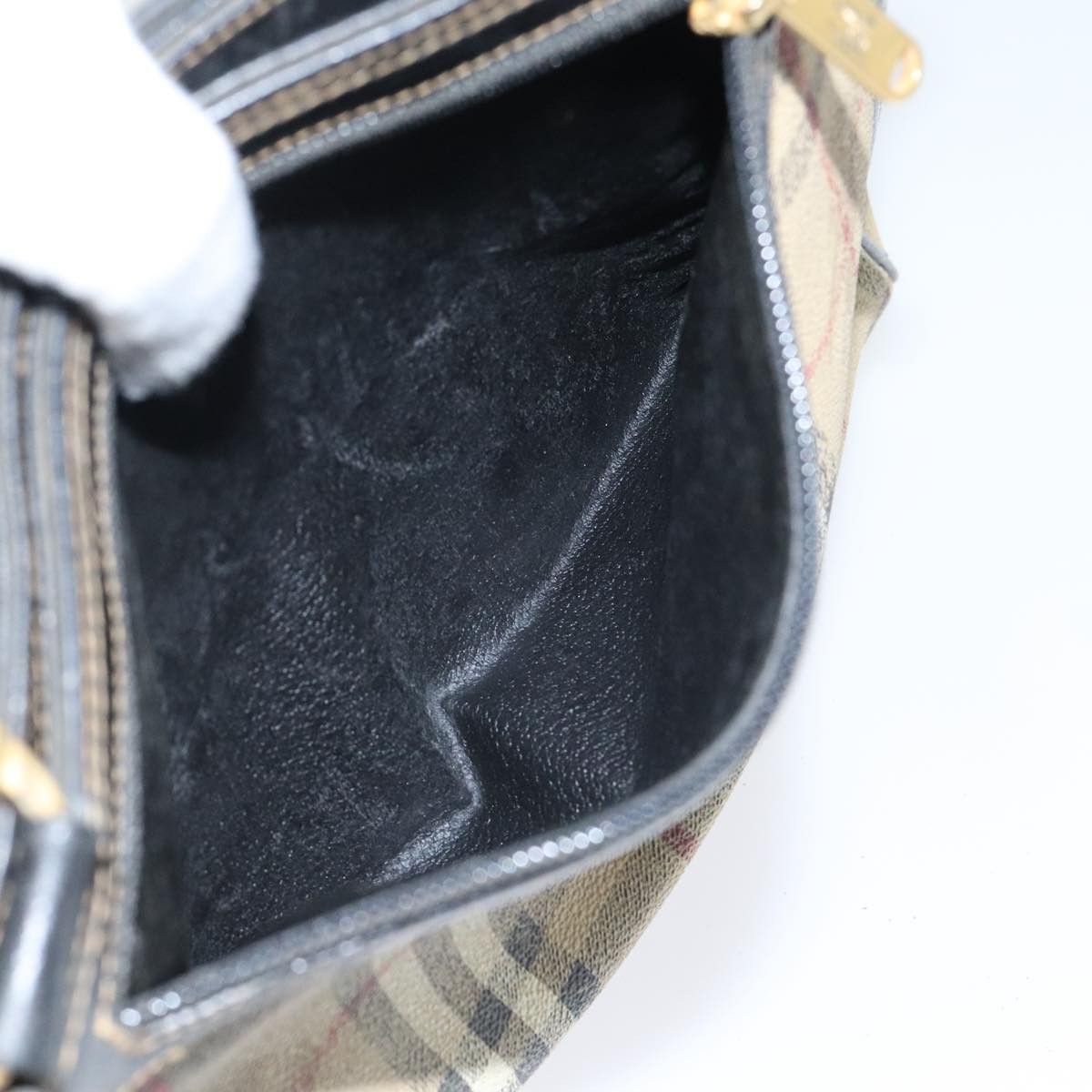 Burberry Nova Check Beige Canvas Shoulder Bag (Pre-Owned) Size ONE SIZE - 15 Thumbnail