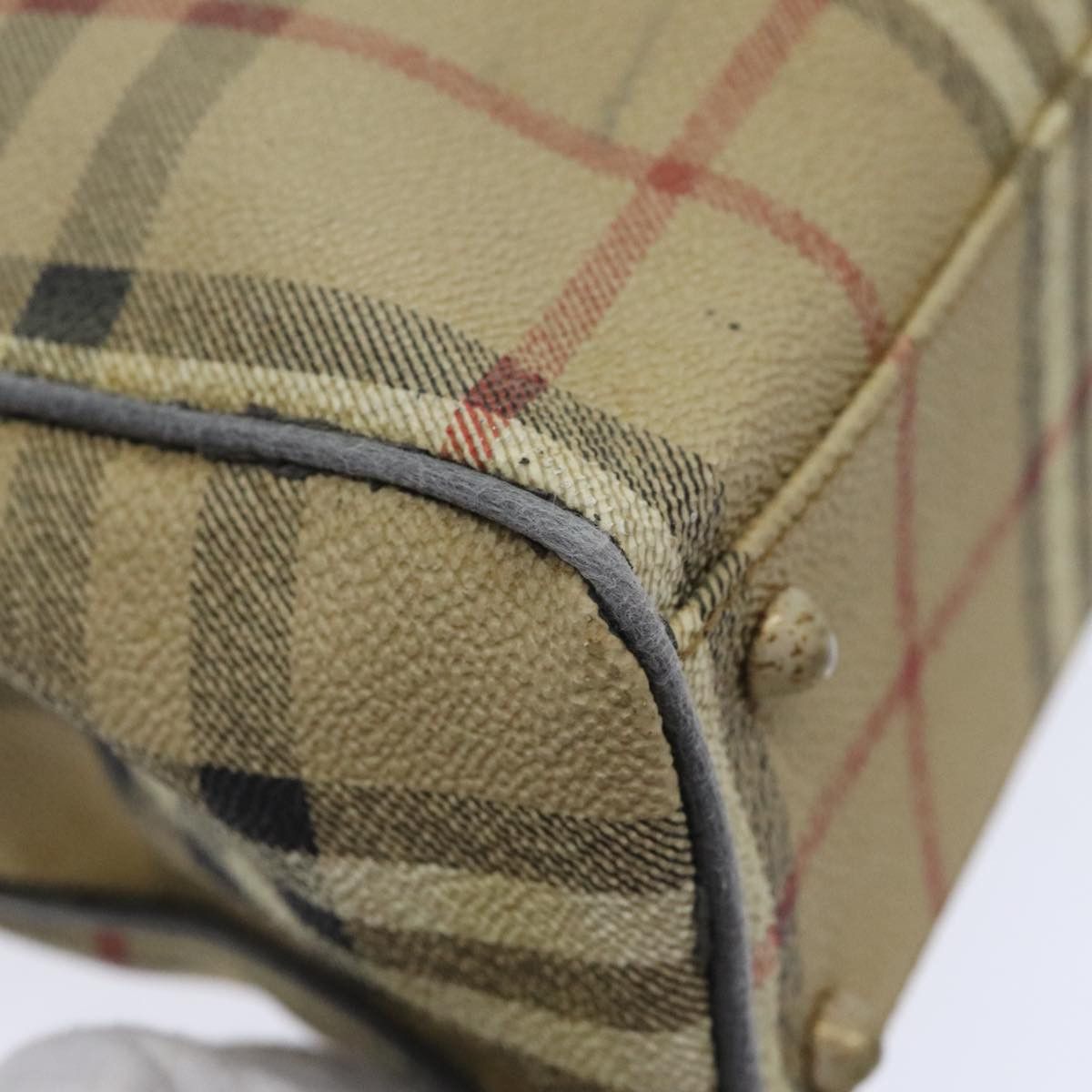 Burberry Nova Check Beige Canvas Shoulder Bag (Pre-Owned) Size ONE SIZE - 10 Thumbnail