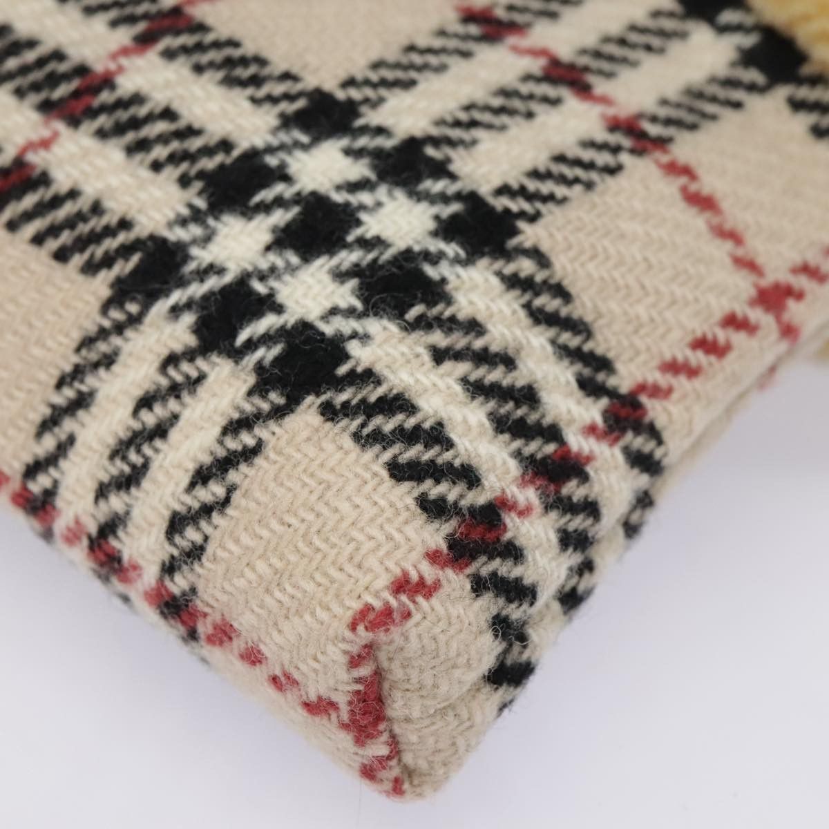 Burberry Nova Check Beige Wool Handbag (Pre-Owned) Size ONE SIZE - 8 Thumbnail