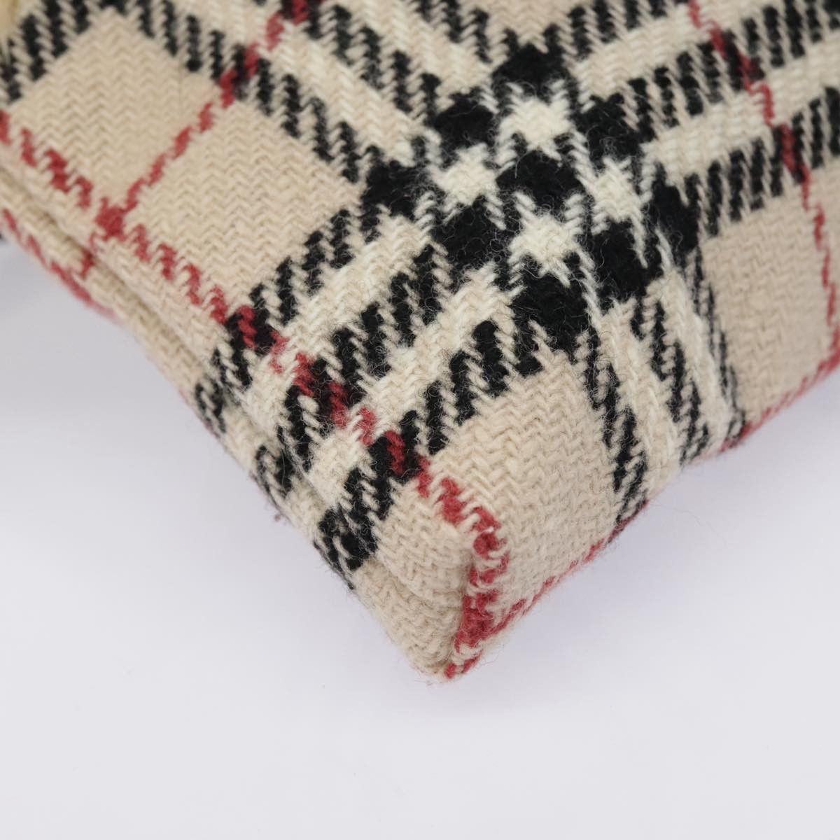 Burberry Nova Check Beige Wool Handbag (Pre-Owned) Size ONE SIZE - 7 Thumbnail
