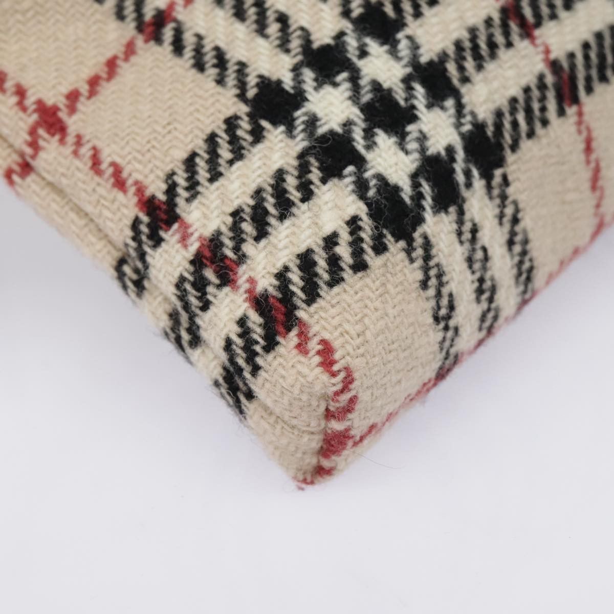 Burberry Nova Check Beige Wool Handbag (Pre-Owned) Size ONE SIZE - 9 Thumbnail